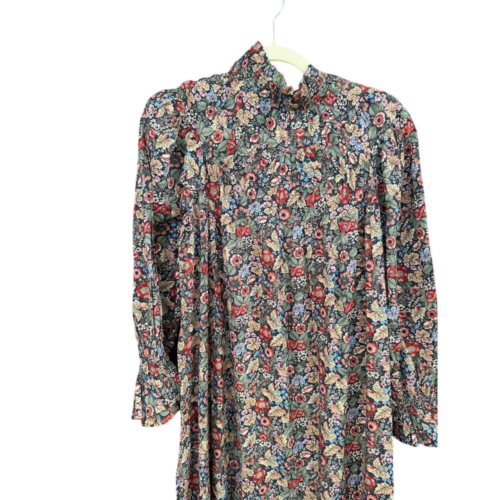 DOEN Sonoma Dress Wildberry Thicket Floral Midi M - Picture 3 of 9